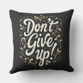 エレガントフローラ「上が与えらるな！」 やる気を起こさせる クッション (裏面)