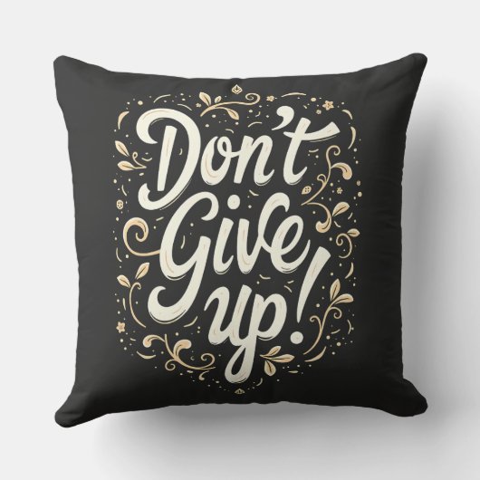 エレガントフローラ「上が与えらるな！」 やる気を起こさせる クッション (裏面)