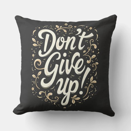 エレガントフローラ「上が与えらるな!」 やる気を起こさせる クッション (正面)