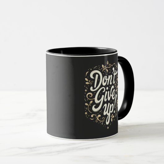 エレガントフローラ「上が与えらるな!」 やる気を起こさせる マグカップ (正面右)