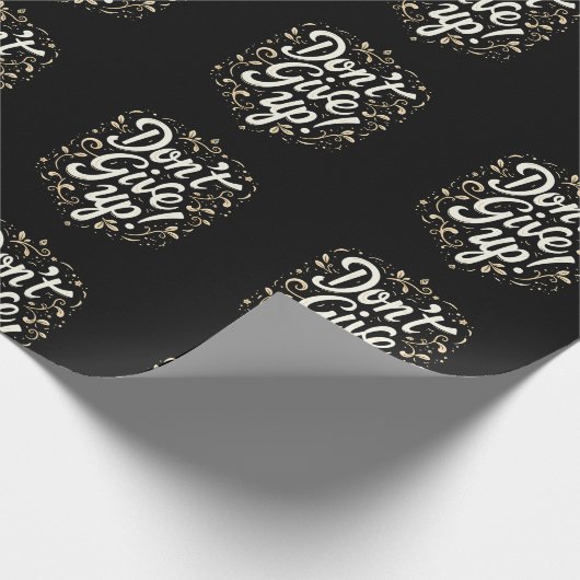 エレガントフローラ「上が与えらるな！」 やる気を起こさせる ラッピングペーパー (角)