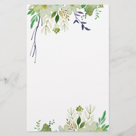 エレガントフローラ 便箋 (正面)