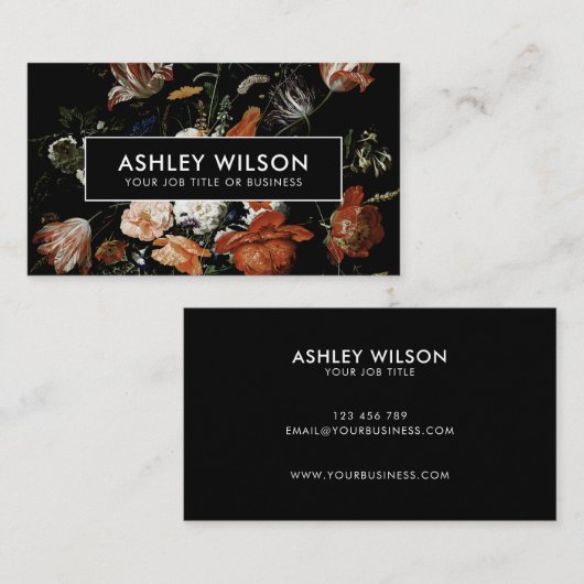 エレガントフローラ 名刺 (正面/裏面)