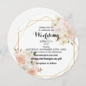 エレガントフローラ 招待状 (正面/裏面)