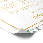 エレガントフローラ |接続されていない式辞 ポスター (角)