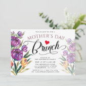 エレガントフローラ|母の日のブランチ 招待状 (スタンド正面)