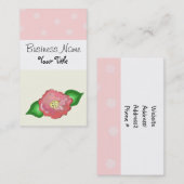 エレガントフローラ/水玉模様 名刺 (正面/裏面)