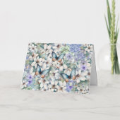 エレガントフローラ&蝶誕生日カード シーズンカード (裏面)