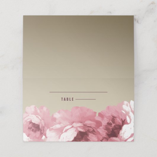 エレガントフローラ |金ゴールドテーブル座席表 プレイスカード (外部開封)