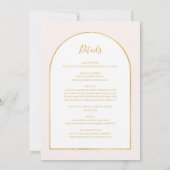 エレガントフローラ | Pastel All 結婚 In One's 招待状 (裏面)