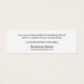 エレガントフローラBusiness Thank You Coupon Insert (裏面)