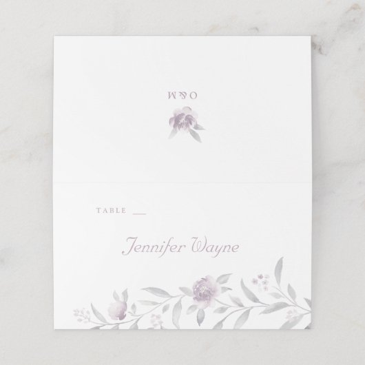 エレガントフローラChinoiserie結婚の座席表 プレイスカード (外部開封)