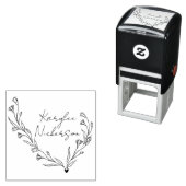 エレガントフローラDoodleスクリプト セルフインキングスタンプ (インサイチュ)