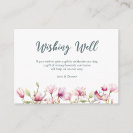 エレガントフローラmagnolia wishing well card エンクロージャーカード