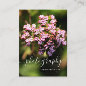 エレガントフローラQRコード最小化写真 名刺 (正面)