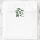 エレガントフローラQRコード業務用四角形シール スクエアシール (バッグ)