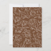 エレガントフローラRustの結婚座席表カード 招待状 (裏面)