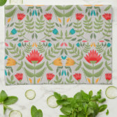 エレガントフローラTableauスタイル キッチンタオル (折り畳み)