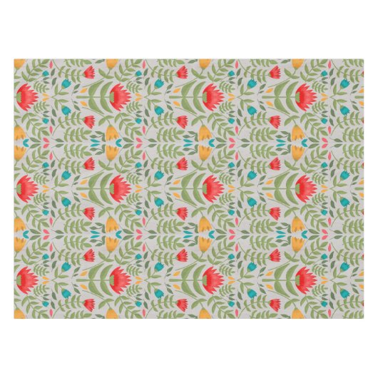 エレガントフローラTableauスタイル テーブルクロス (正面(横))