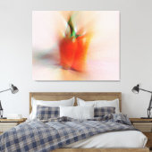 エレガントフードレッドペッパーカラフル抽象芸術 キャンバスプリント (インサイチュ (寝室))