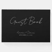 エレガントブミニマルラッ結婚ク・ゲストブック ゲストブック (正面)