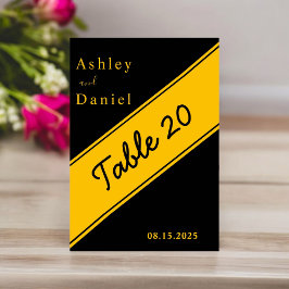 エレガントブモダンラック&金ゴールドラグジュアリーシック結婚ズ テーブルナンバー