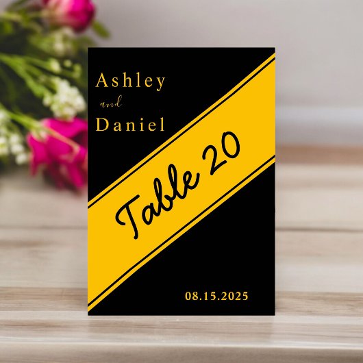 エレガントブモダンラック&金ゴールドラグジュアリーシック結婚ズ テーブルナンバー