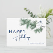 エレガントブモダンルーバードハッピーホリデーズビジネス シーズンカード (スタンド正面)