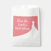 エレガントブライダルシャワーの恵みバッグサンゴ フェイバーバッグ (正面)