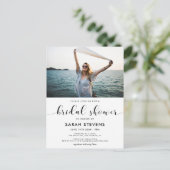 エレガントブライダルシャワーの招待 ポストカード (スタンド正面)