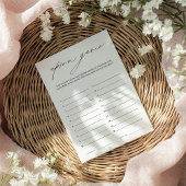 エレガントブライダルシャワーエプロン 招待状