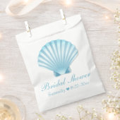 エレガントブライダルシャワーシーセル航海のビーチ フェイバーバッグ (クリップ留めされた状態)
