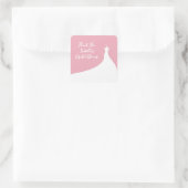 エレガントブライダルシャワーステッカー スクエアシール (バッグ)
