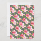 エレガントブライダルシャワーティー招待状 招待状 (裏面)