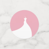 エレガントブライダルシャワードレスピンク コンフェッティ (スモール正面)