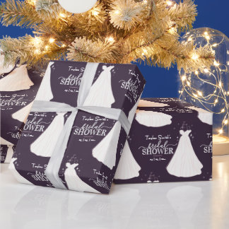 エレガントブライダルシャワーパターン ラッピングペーパー