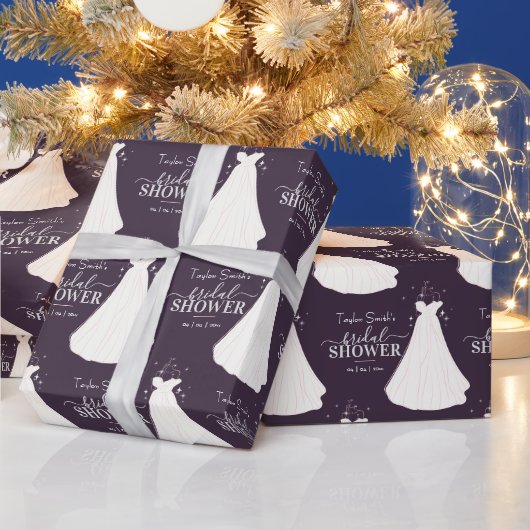 エレガントブライダルシャワーパターン ラッピングペーパー (クリスマス)