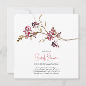エレガントブライダルシャワーパーティー 招待状 (正面)