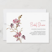 エレガントブライダルシャワーパーティー 招待状 (正面)