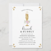 エレガントブライダルシャワーブランチ&バブリー 招待状 (正面)