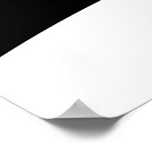 エレガントブライダルシャワーポスターブラック ポスター (角)