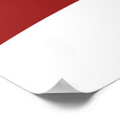 エレガントブライダルシャワーポスター赤 ポスター (角)