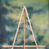 エレガントブライダルシャワーミニマルアクリル系ウェルカムサイン アクリルサイン (ニュートラル)