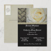 エレガントブライダルシャワー招待状 インビテーションポストカード (正面/裏面)