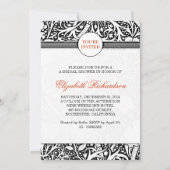 エレガントブライダルシャワー招待状 招待状 (裏面)