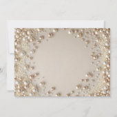 エレガントブライダルシャワー真珠 招待状 (裏面)