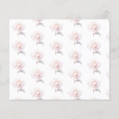 エレガントブライダルシャワー茶パーティーアドバイスカード (裏面)