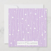 エレガントブライダルシャワー 招待状 (裏面)