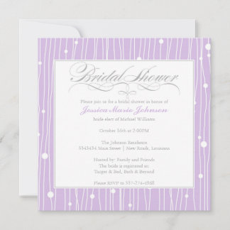 エレガントブライダルシャワー 招待状