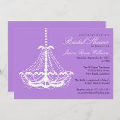 エレガントブライダルシャワー 招待状 (正面/裏面)